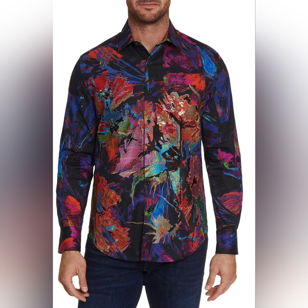 Robert Graham Limited Edition: Cosmic Abstract Size M NWT: $598
